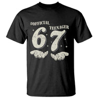 Funny 13th Birthday Official Teenager T Shirt Viral Meme Six Seven 6 7 Hands 13 Years Old Boys Kids