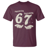 Funny 13th Birthday Official Teenager T Shirt Viral Meme Six Seven 6 7 Hands 13 Years Old Boys Kids