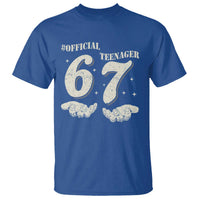 Funny 13th Birthday Official Teenager T Shirt Viral Meme Six Seven 6 7 Hands 13 Years Old Boys Kids