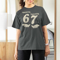 Funny 13th Birthday Official Teenager T Shirt For Women Viral Meme Six Seven 6 7 Hands 13 Years Old Boys Kids