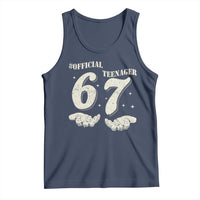 Funny 13th Birthday Official Teenager Tank Top Viral Meme Six Seven 6 7 Hands 13 Years Old Boys Kids