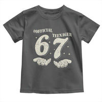 Funny 13th Birthday Official Teenager Toddler T Shirt Viral Meme Six Seven 6 7 Hands 13 Years Old Boys Kids