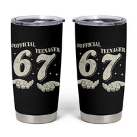 Funny 13th Birthday Official Teenager Tumbler Cup Viral Meme Six Seven 6 7 Hands 13 Years Old Boys Kids