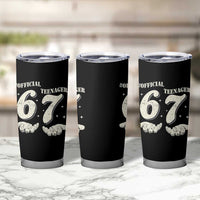 Funny 13th Birthday Official Teenager Tumbler Cup Viral Meme Six Seven 6 7 Hands 13 Years Old Boys Kids