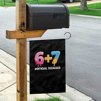 Funny 67 13th Birthday Official Teenager Garden Flag 6 7 Ice Cream Drip Meme Funny Six Seven 13 Years Old