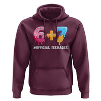 Funny 67 13th Birthday Official Teenager Hoodie 6 7 Ice Cream Drip Meme Funny Six Seven 13 Years Old