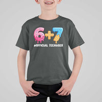 Funny 67 13th Birthday Official Teenager T Shirt For Kid 6 7 Ice Cream Drip Meme Funny Six Seven 13 Years Old