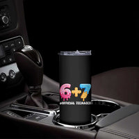 Funny 67 13th Birthday Official Teenager Skinny Tumbler 6 7 Ice Cream Drip Meme Funny Six Seven 13 Years Old