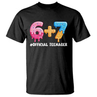 Funny 67 13th Birthday Official Teenager T Shirt 6 7 Ice Cream Drip Meme Funny Six Seven 13 Years Old