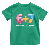Funny 67 13th Birthday Official Teenager Toddler T Shirt 6 7 Ice Cream Drip Meme Funny Six Seven 13 Years Old