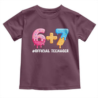 Funny 67 13th Birthday Official Teenager Toddler T Shirt 6 7 Ice Cream Drip Meme Funny Six Seven 13 Years Old