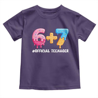 Funny 67 13th Birthday Official Teenager Toddler T Shirt 6 7 Ice Cream Drip Meme Funny Six Seven 13 Years Old