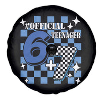 Funny 13th Birthday Official Teenager Spare Tire Cover 6+7 13 Year Old Boys Kids Checkered 67 Meme