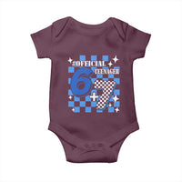 Funny 13th Birthday Official Teenager Baby Onesie 6+7 13 Year Old Boys Kids Checkered 67 Meme