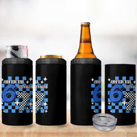 Funny 13th Birthday Official Teenager 4 in 1 Can Cooler Tumbler 6+7 13 Year Old Boys Kids Checkered 67 Meme