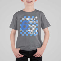 Funny 13th Birthday Official Teenager T Shirt For Kid 6+7 13 Year Old Boys Kids Checkered 67 Meme