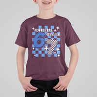 Funny 13th Birthday Official Teenager T Shirt For Kid 6+7 13 Year Old Boys Kids Checkered 67 Meme