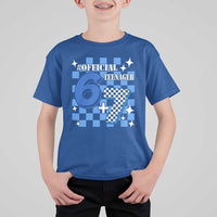 Funny 13th Birthday Official Teenager T Shirt For Kid 6+7 13 Year Old Boys Kids Checkered 67 Meme