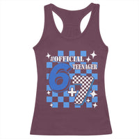 Funny 13th Birthday Official Teenager Racerback Tank Top 6+7 13 Year Old Boys Kids Checkered 67 Meme