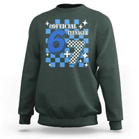 Funny 13th Birthday Official Teenager Sweatshirt 6+7 13 Year Old Boys Kids Checkered 67 Meme