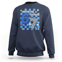Funny 13th Birthday Official Teenager Sweatshirt 6+7 13 Year Old Boys Kids Checkered 67 Meme