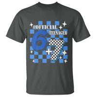 Funny 13th Birthday Official Teenager T Shirt 6+7 13 Year Old Boys Kids Checkered 67 Meme