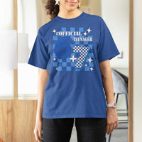 Funny 13th Birthday Official Teenager T Shirt For Women 6+7 13 Year Old Boys Kids Checkered 67 Meme
