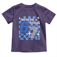 Funny 13th Birthday Official Teenager Toddler T Shirt 6+7 13 Year Old Boys Kids Checkered 67 Meme