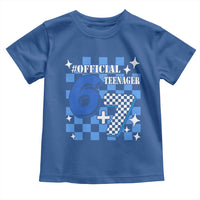 Funny 13th Birthday Official Teenager Toddler T Shirt 6+7 13 Year Old Boys Kids Checkered 67 Meme