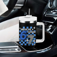 Funny 13th Birthday Official Teenager Tumbler With Handle 6+7 13 Year Old Boys Kids Checkered 67 Meme