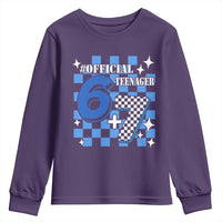 Funny 13th Birthday Official Teenager Youth Sweatshirt 6+7 13 Year Old Boys Kids Checkered 67 Meme