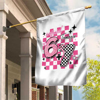 Funny 13th Birthday Official Teenager Garden Flag 6+7 13 Year Old Kids Girls Pink Checkered 67 Meme