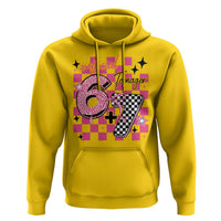 Funny 13th Birthday Official Teenager Hoodie 6+7 13 Year Old Kids Girls Pink Checkered 67 Meme