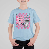 Funny 13th Birthday Official Teenager T Shirt For Kid 6+7 13 Year Old Kids Girls Pink Checkered 67 Meme