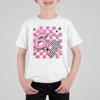 Funny 13th Birthday Official Teenager T Shirt For Kid 6+7 13 Year Old Kids Girls Pink Checkered 67 Meme