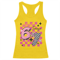 Funny 13th Birthday Official Teenager Racerback Tank Top 6+7 13 Year Old Kids Girls Pink Checkered 67 Meme