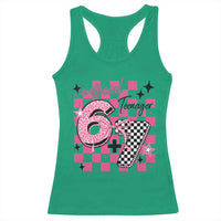 Funny 13th Birthday Official Teenager Racerback Tank Top 6+7 13 Year Old Kids Girls Pink Checkered 67 Meme