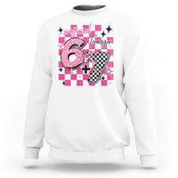 Funny 13th Birthday Official Teenager Sweatshirt 6+7 13 Year Old Kids Girls Pink Checkered 67 Meme