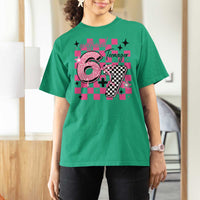Funny 13th Birthday Official Teenager T Shirt For Women 6+7 13 Year Old Kids Girls Pink Checkered 67 Meme