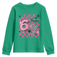 Funny 13th Birthday Official Teenager Youth Sweatshirt 6+7 13 Year Old Kids Girls Pink Checkered 67 Meme