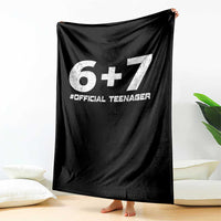 Funny 13th Birthday Official Teenager Throw Blanket 13 Years Old Boys Kids