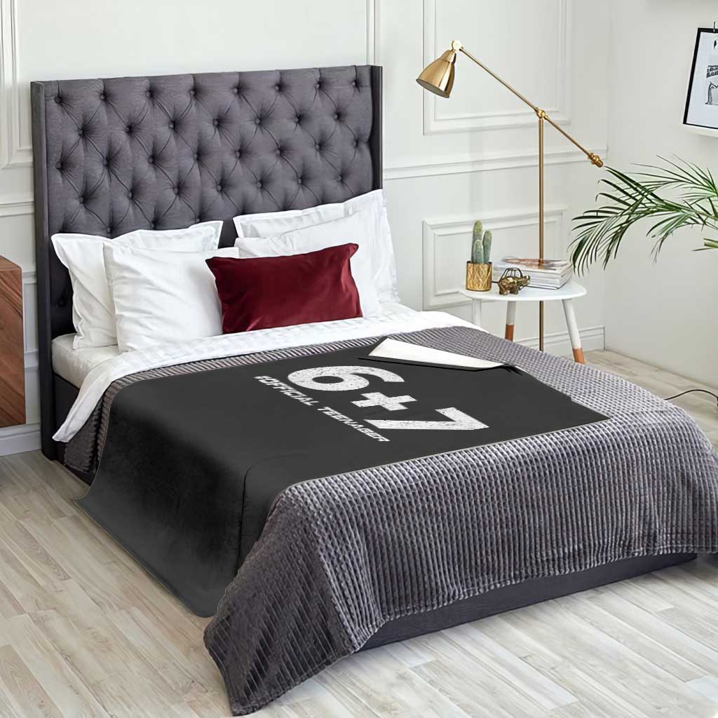 Funny 13th Birthday Official Teenager Throw Blanket 13 Years Old Boys Kids