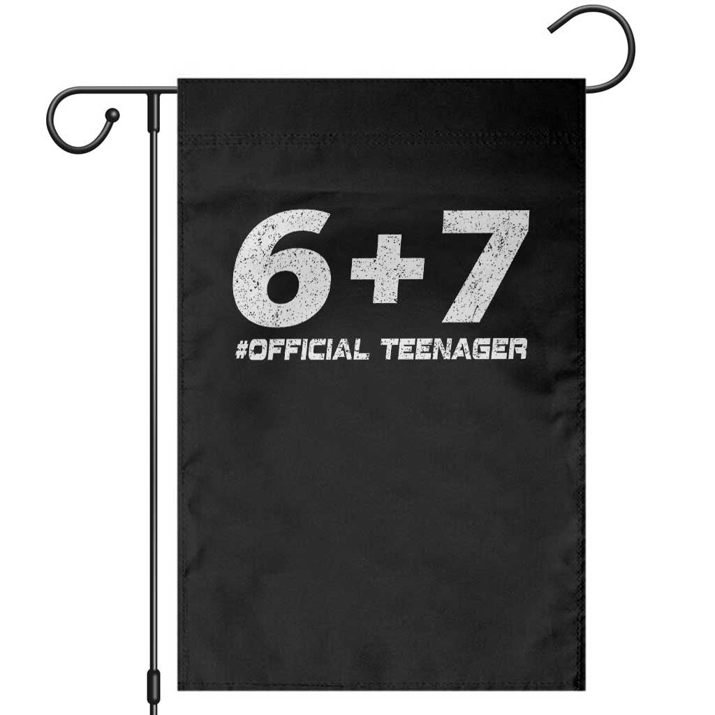 Funny 13th Birthday Official Teenager Garden Flag 13 Years Old Boys Kids