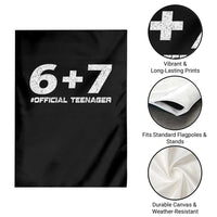 Funny 13th Birthday Official Teenager Garden Flag 13 Years Old Boys Kids