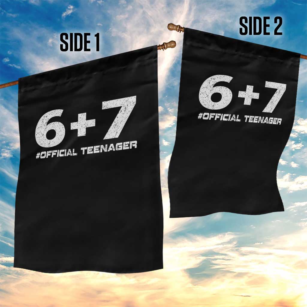 Funny 13th Birthday Official Teenager Garden Flag 13 Years Old Boys Kids