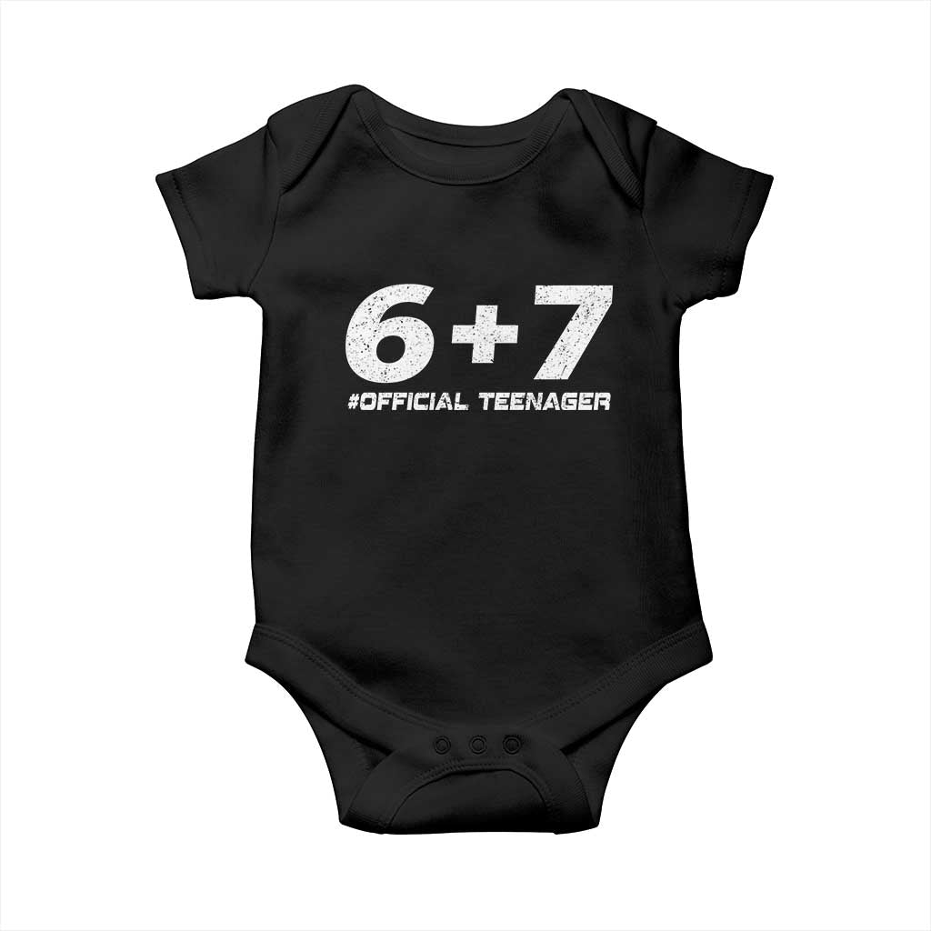 Funny 13th Birthday Official Teenager Baby Onesie 13 Years Old Boys Kids