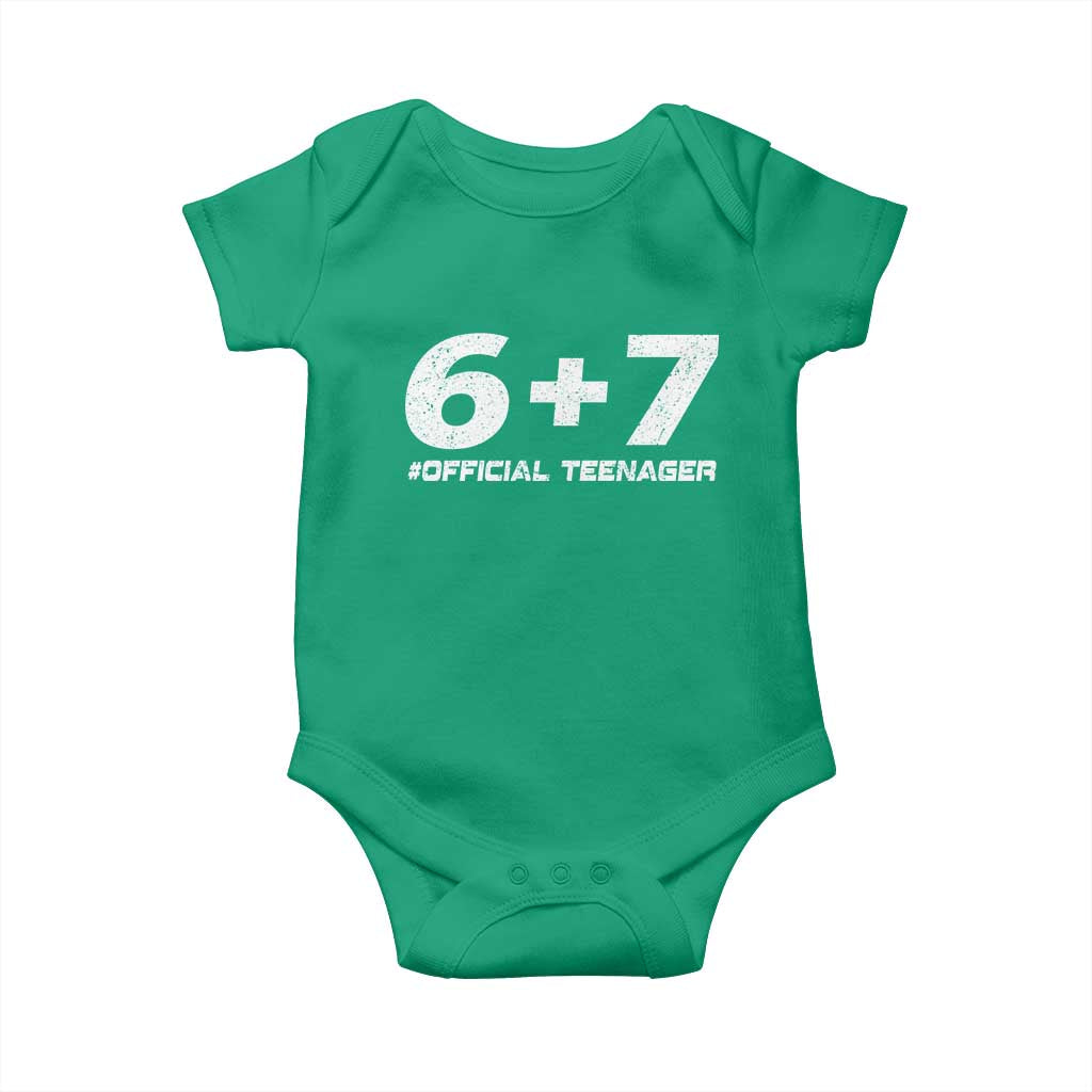 Funny 13th Birthday Official Teenager Baby Onesie 13 Years Old Boys Kids