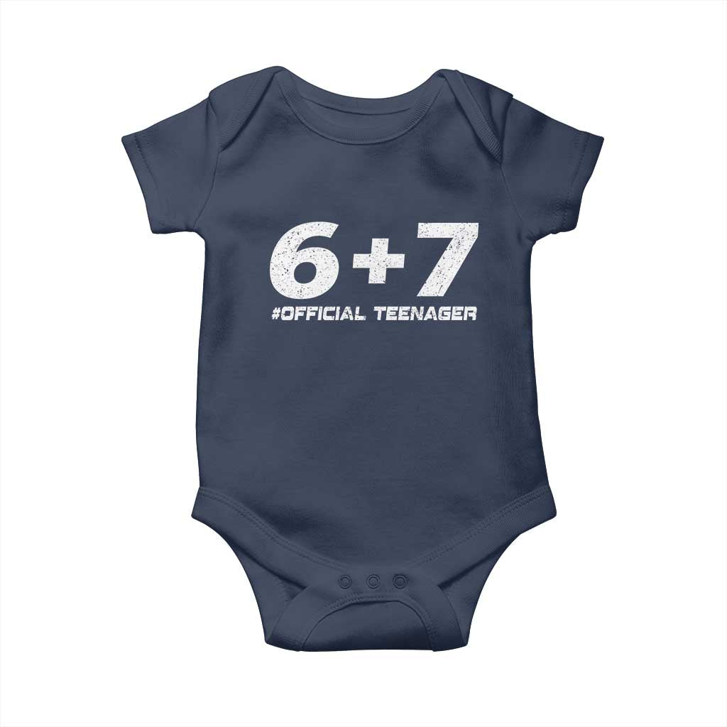 Funny 13th Birthday Official Teenager Baby Onesie 13 Years Old Boys Kids