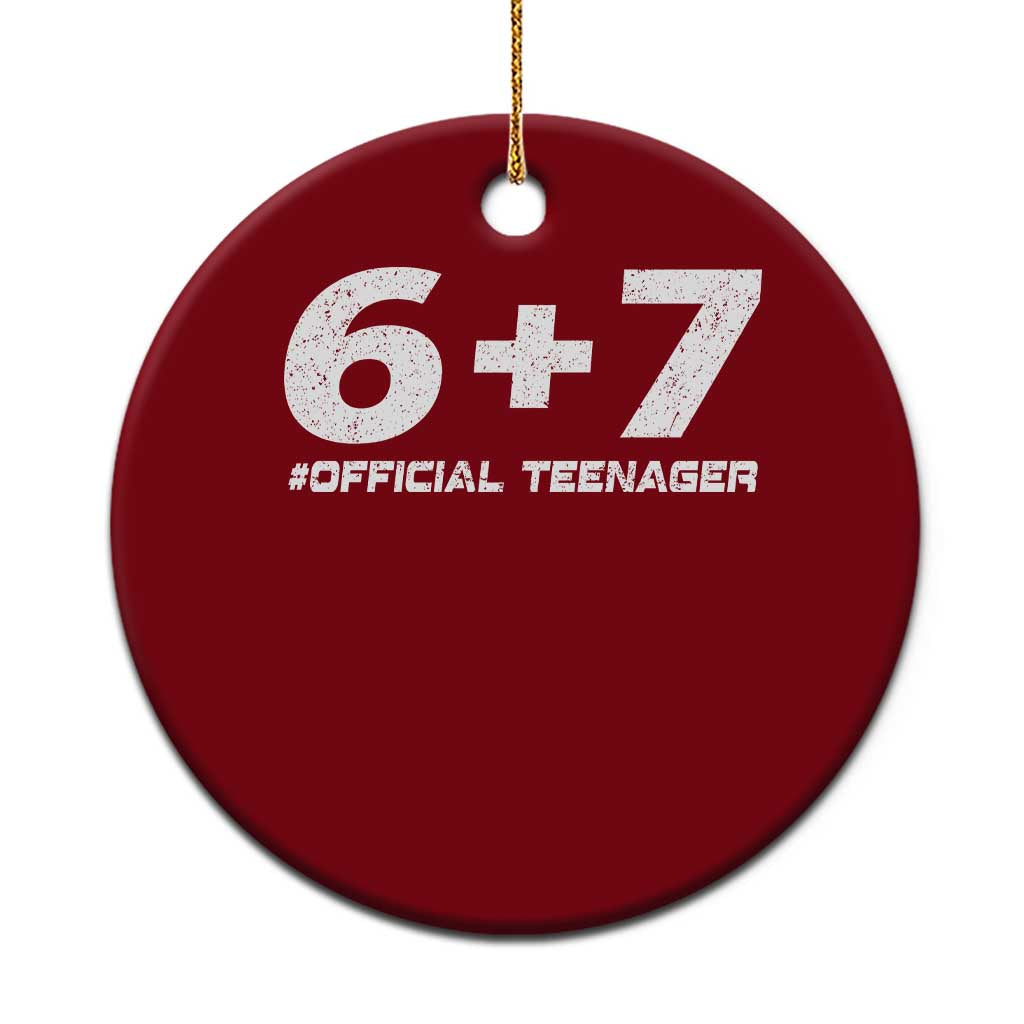 Funny 13th Birthday Official Teenager Ceramic Ornament 13 Years Old Boys Kids
