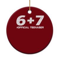 Funny 13th Birthday Official Teenager Ceramic Ornament 13 Years Old Boys Kids
